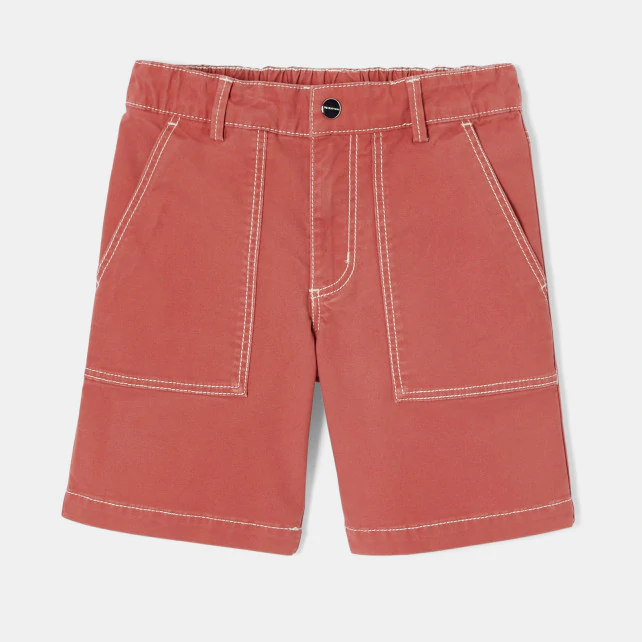 Boy twill bermuda shorts