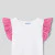 Girl ruffled sleeve t-shirt