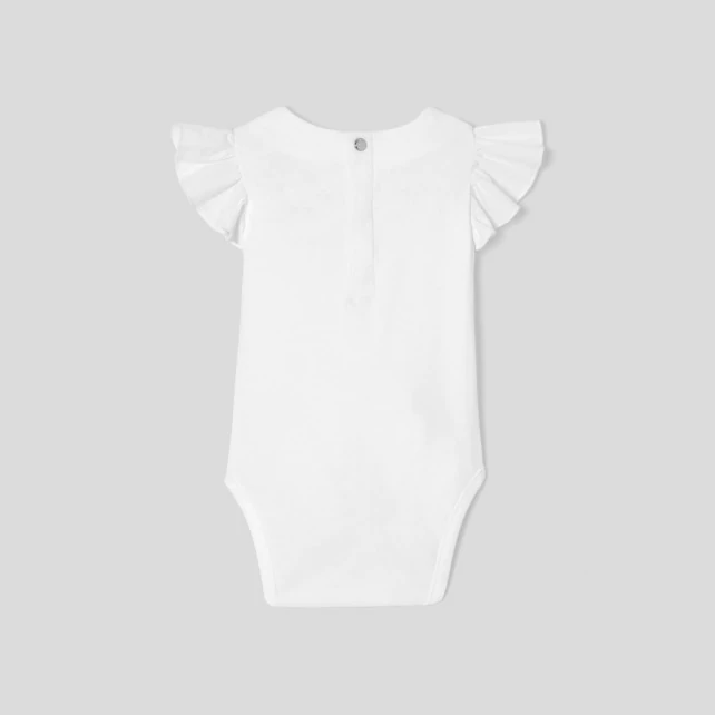 Baby girl bodysuit with ruffles