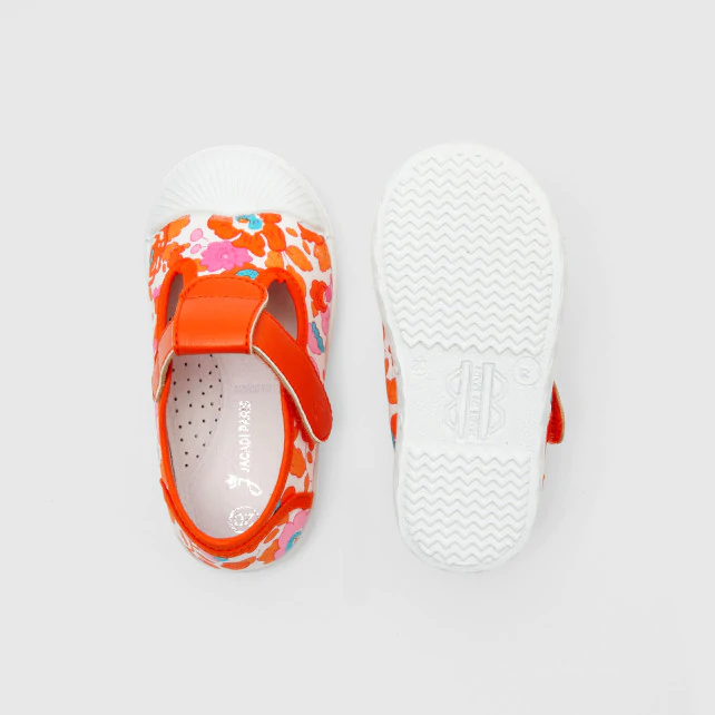 Baby girl sandals in Liberty fabric