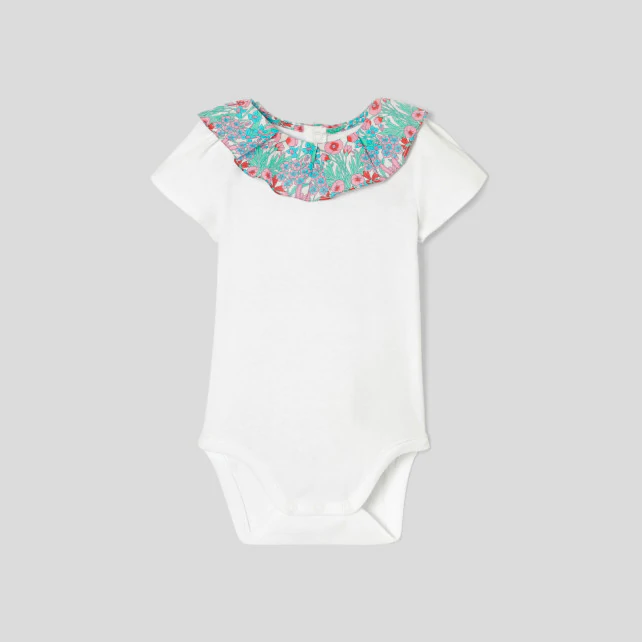 Baby girl short sleeve bodysuit