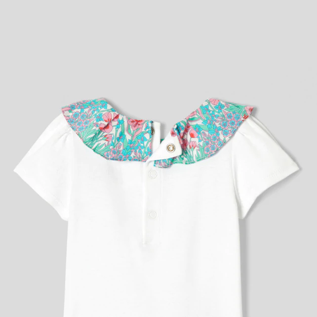 Baby girl short sleeve bodysuit