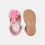 Baby girl iridescent leather sandals