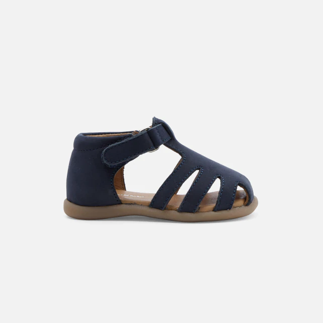 Baby boy sandals in nubuck