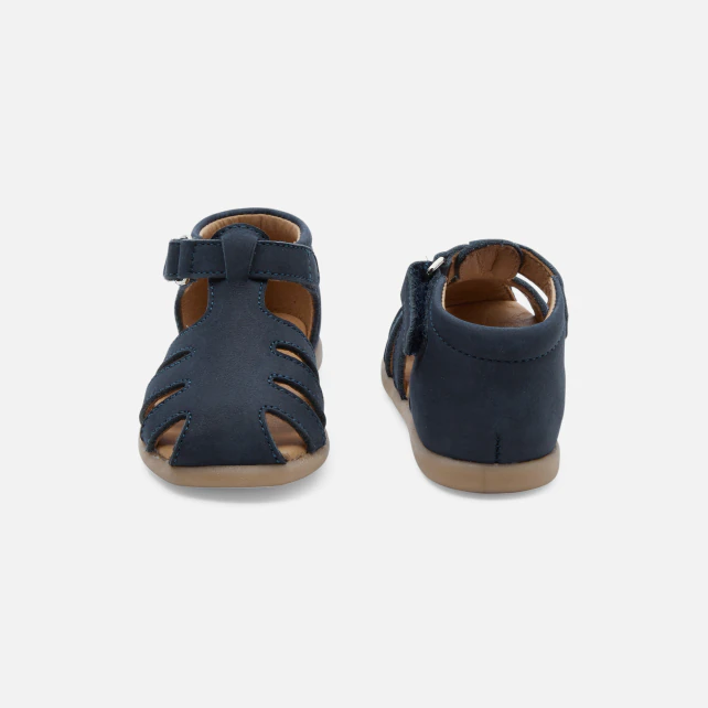 Baby boy sandals in nubuck