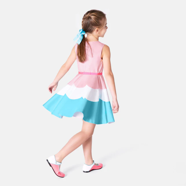 Girl sateen dress