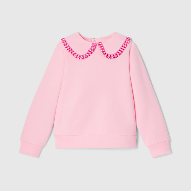 Girl Peter Pan collar sweatshirt