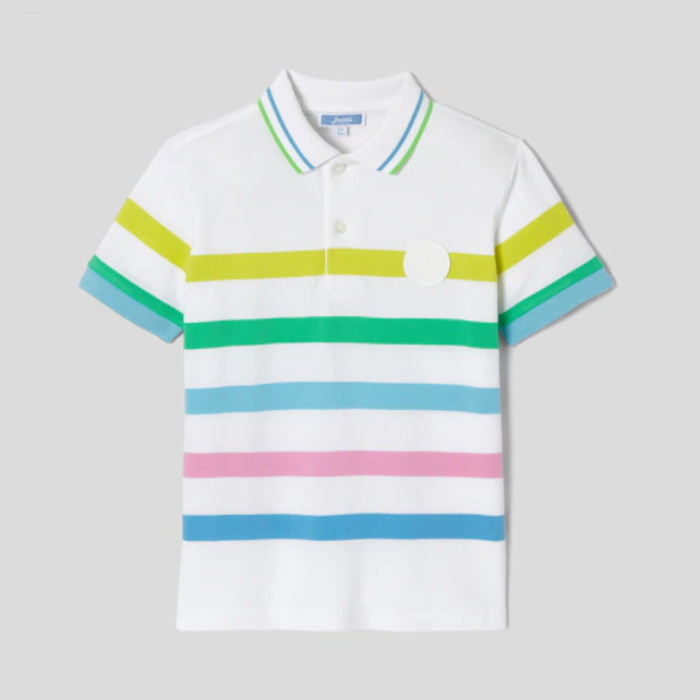 Boy striped polo shirt