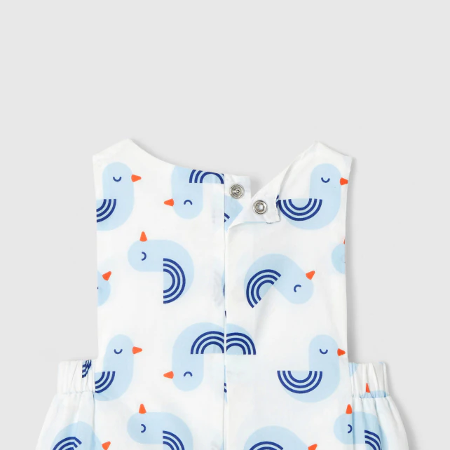 Baby boy seagull print onesie