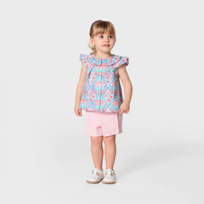 Baby girl Liberty fabric blouse