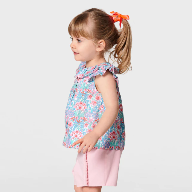 Baby girl Liberty fabric blouse