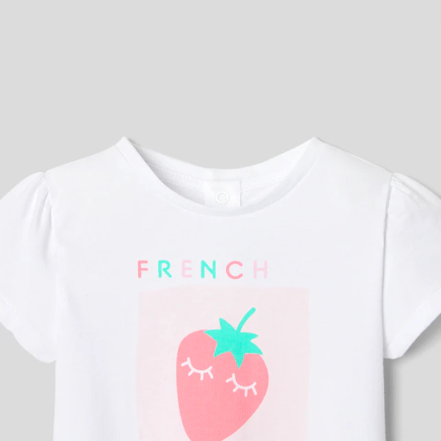 Baby girl short sleeve t-shirt