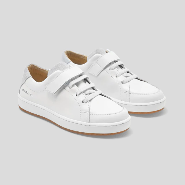 Boy smooth leather trainers