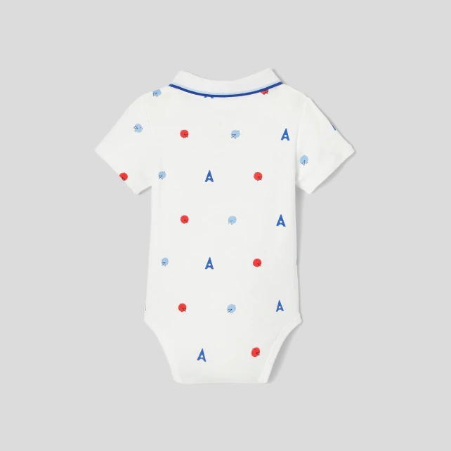 Baby boy polo shirt bodysuit