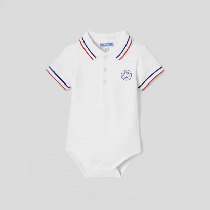 Baby boy polo shirt bodysuit