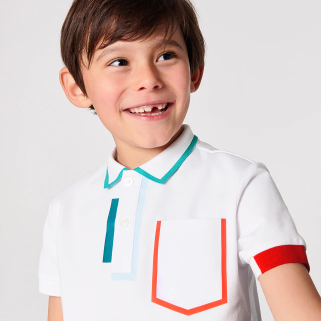 Boy mini pique polo shirt