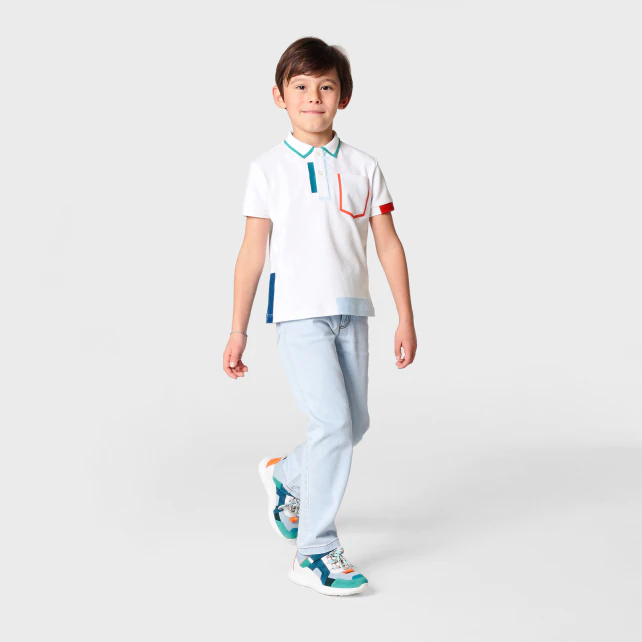 Boy mini pique polo shirt