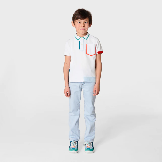 Boy mini pique polo shirt