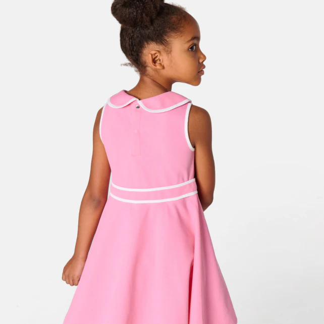 Girl cotton pique dress