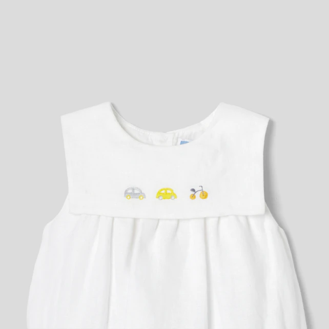 Baby boy linen bloomer