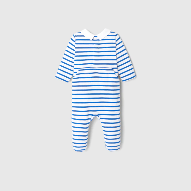 Baby boy pyjamas in striped jersey