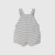 Baby boy striped poplin overalls