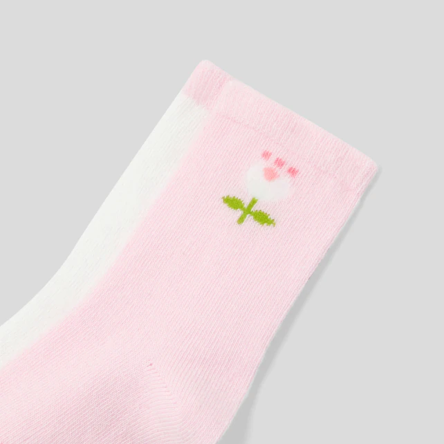 Set of two baby girl socks