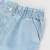 Baby girl trousers in light denim