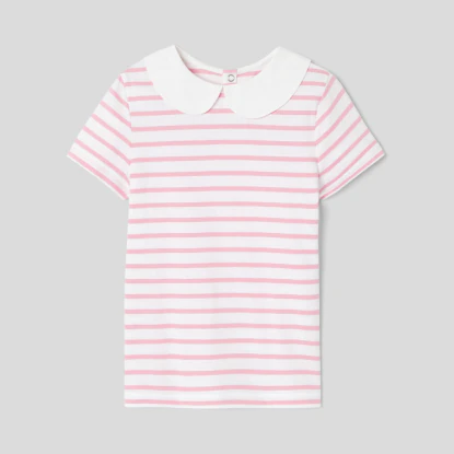 Girl striped polo shirt