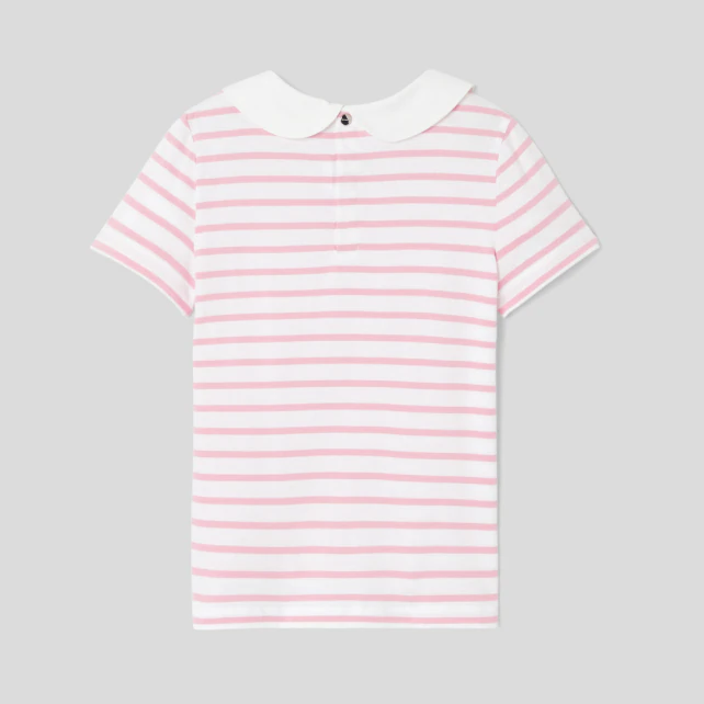 Girl striped polo shirt