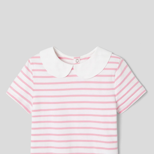 Girl striped polo shirt