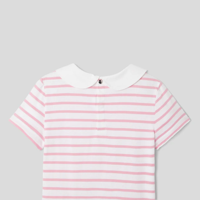 Girl striped polo shirt