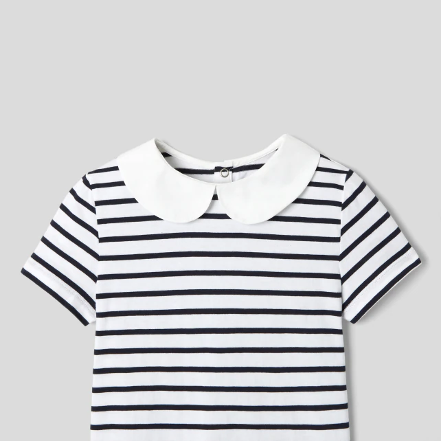 Girl striped polo shirt