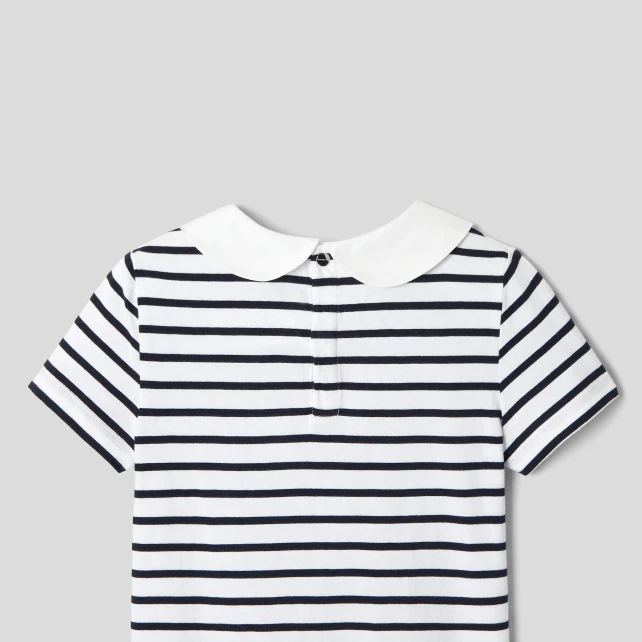 Girl striped polo shirt