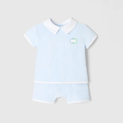 Baby boy terry shorts set