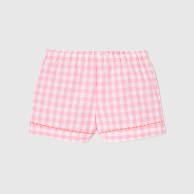 Girl gingham short pyjamas