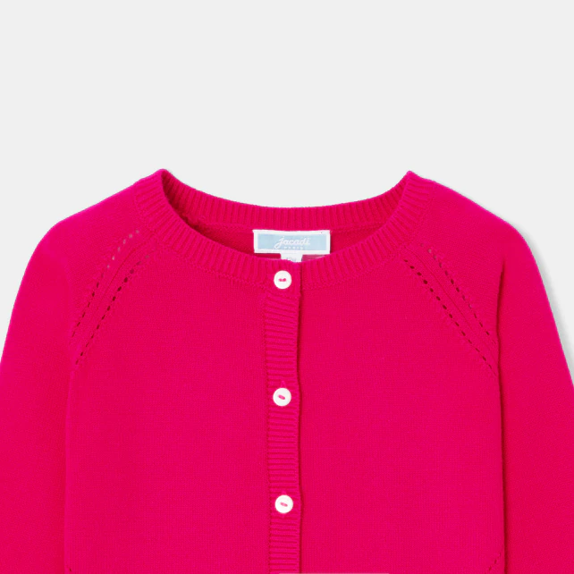 Baby girl organic cotton cardigan