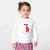 Baby girl fleece sweatshirt