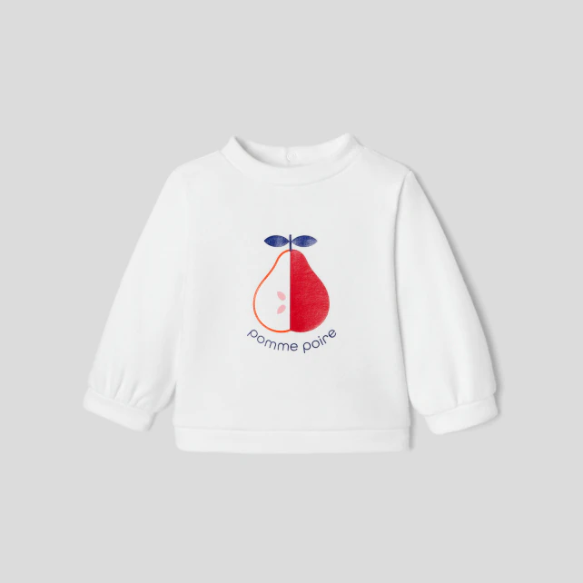 Baby girl fleece sweatshirt