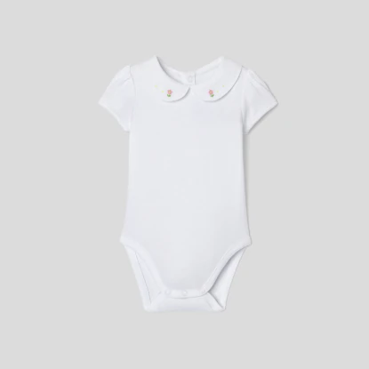 Baby girl bodysuit in cotton