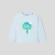 Baby boy sweatshirt in cotton piqu