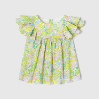 Baby girl blouse in Liberty fabric