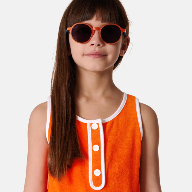 Girl terrycloth jumpsuit