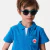 Boy terry polo shirt