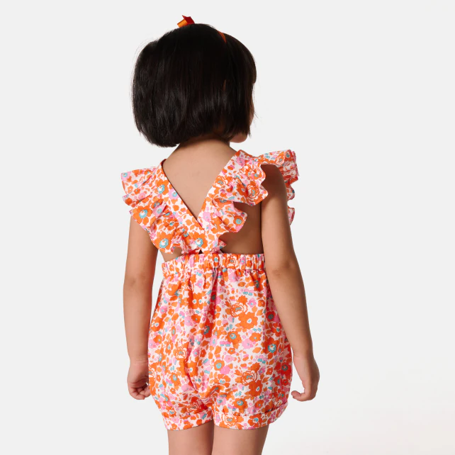 Baby girl Liberty fabric jumpsuit