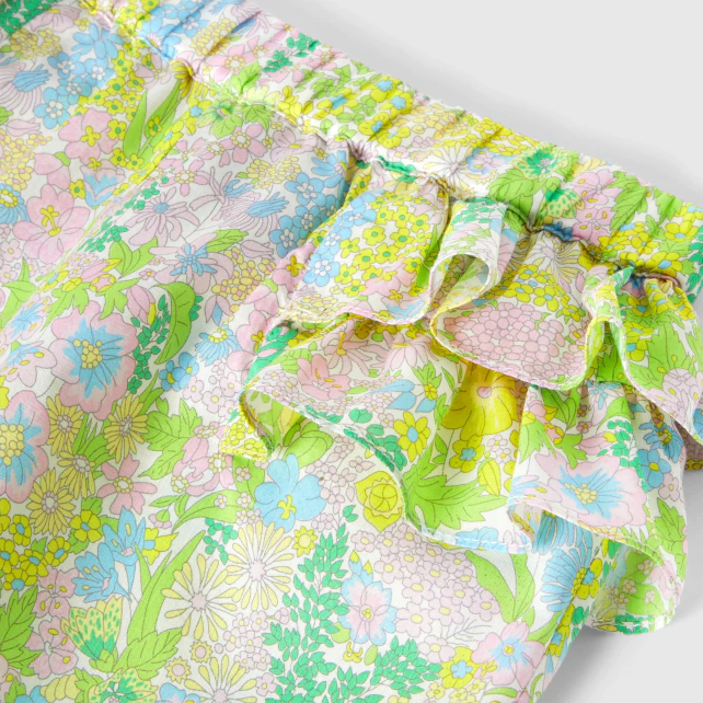 Baby girl shorts in Liberty fabric