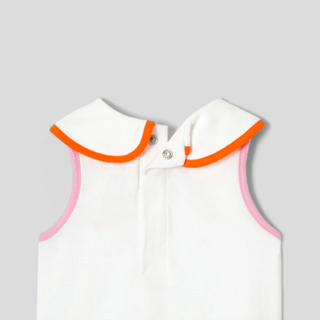 Baby girl sleeveless polo shirt