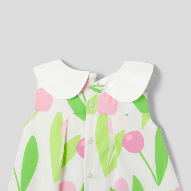 Baby girl tulip pattern dress