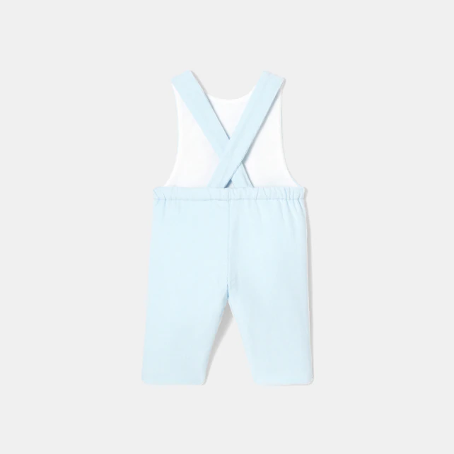 Baby boy velvet dungarees