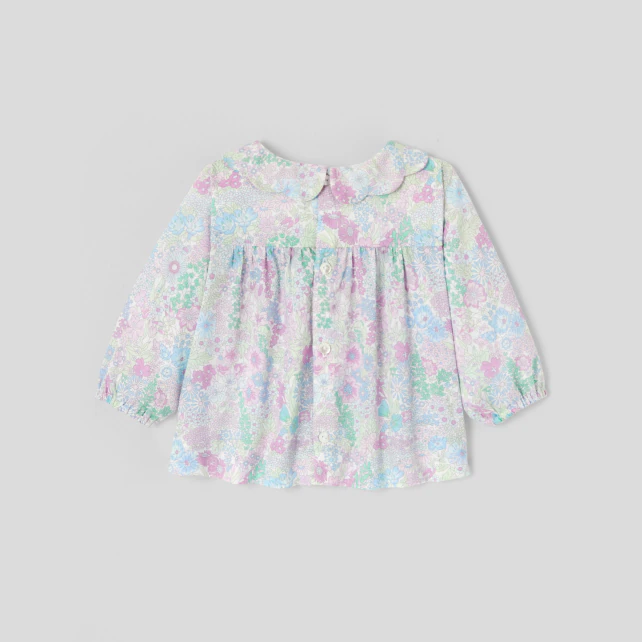 Baby girl blouse in Liberty fabric